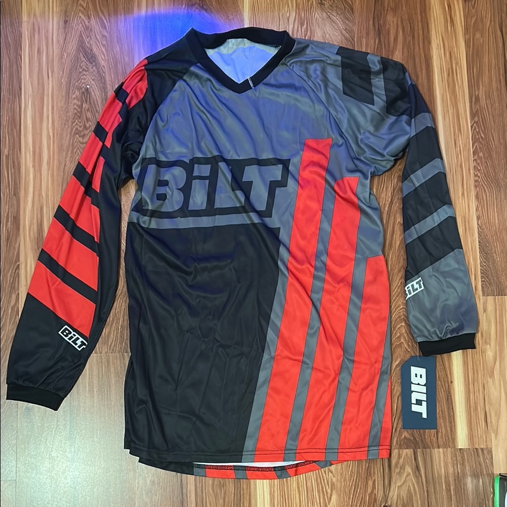 Men's Red and Black Jersey